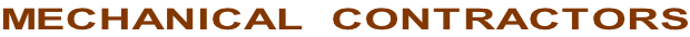 MECHANICAL CONTRACTORS