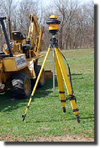 Precision laser to guide trenching and excavation