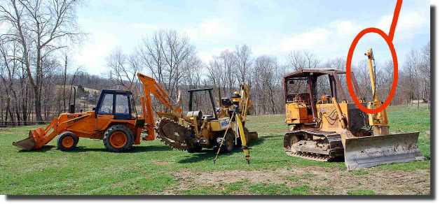 Laser guided trenching and excavating