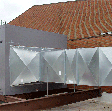 Large custom duct for HVAC on rooftop
